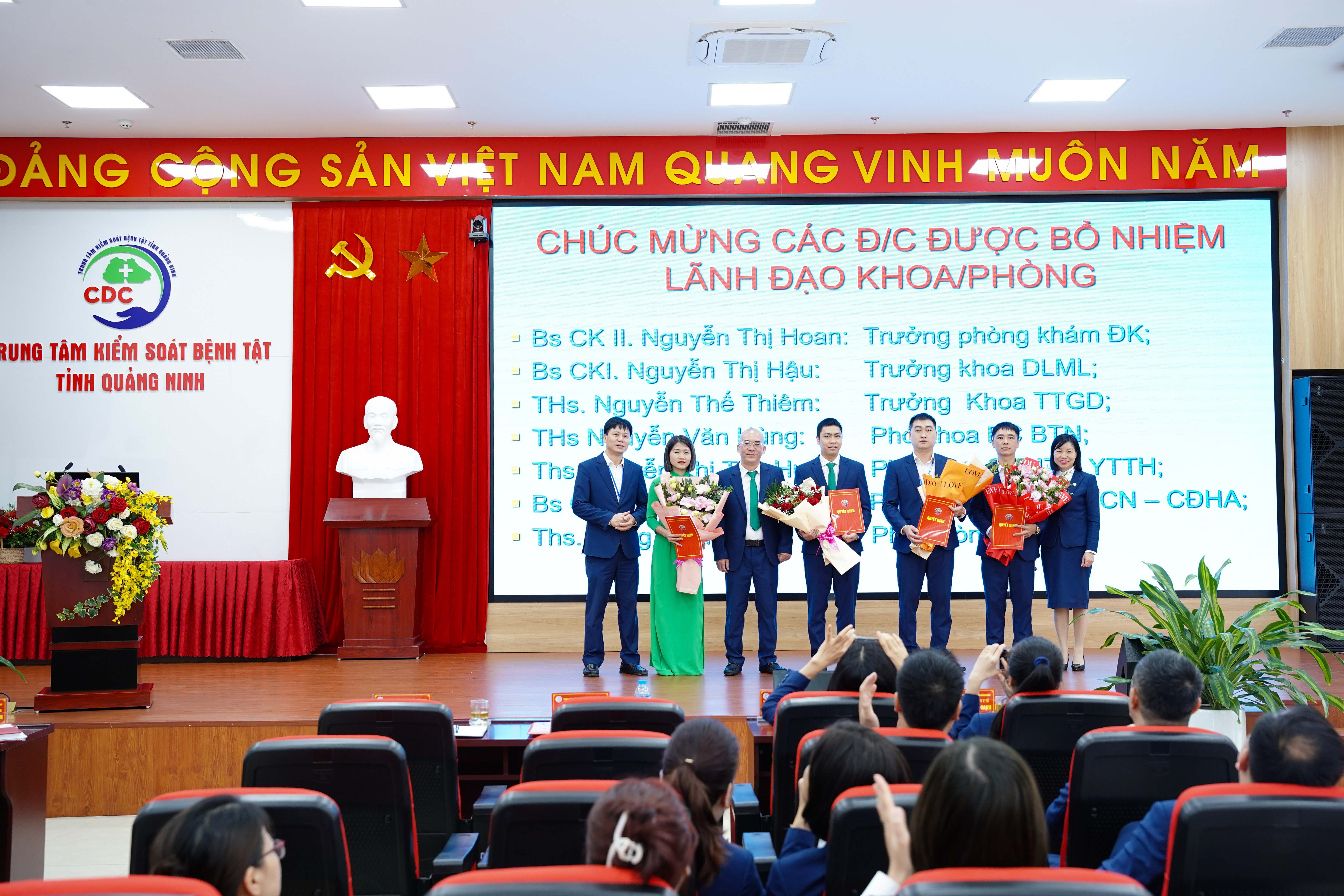CDC Quảng Ninh tổ chức giao ban cuối năm và bổ nhiệm lãnh đạo một số khoa, phòng