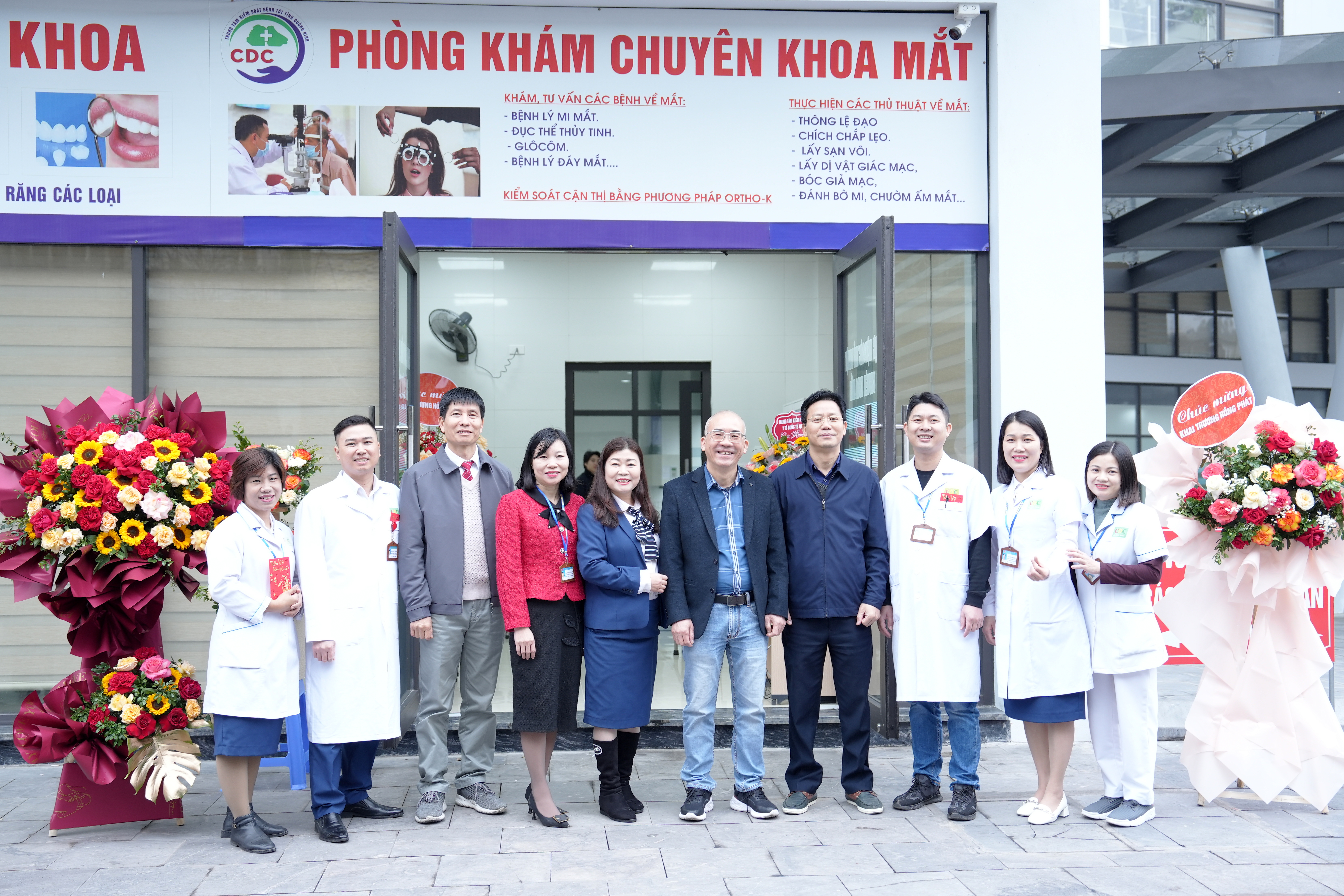 CDC Quảng Ninh: Khai trương Phòng khám dịch vụ Mắt – Da liễu